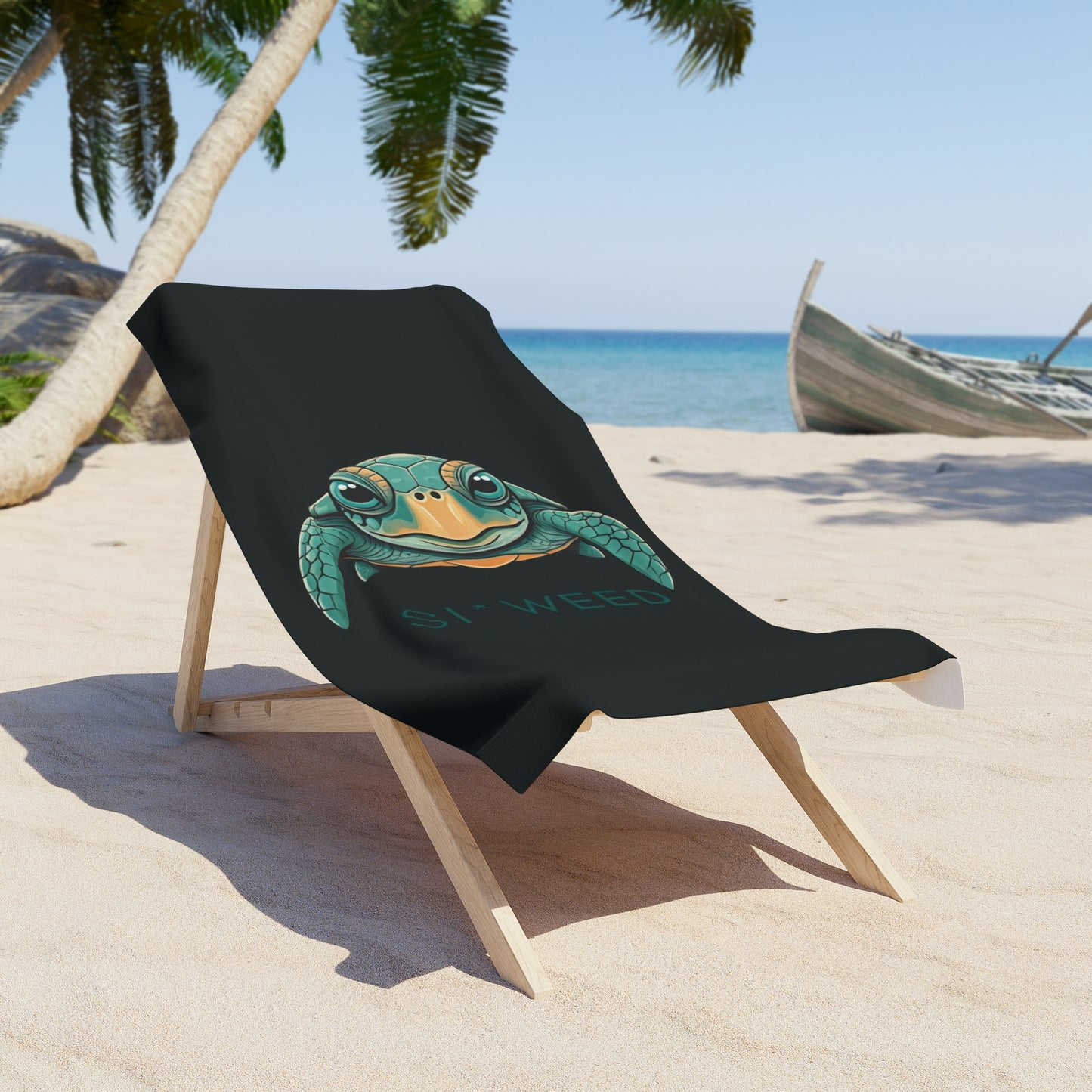 Si Weed Apparel Beach Towel