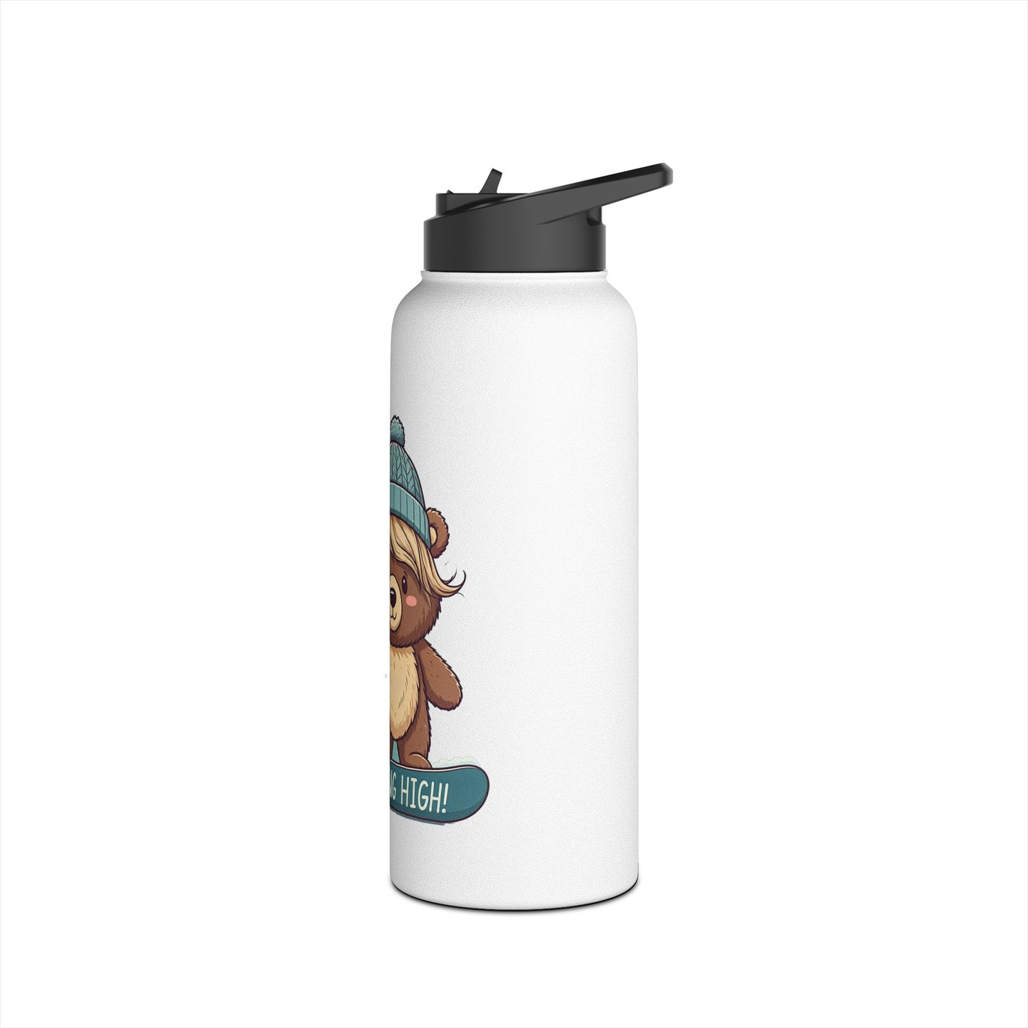Riding High - Lilly Bear Edition Stainless Steel Water Bottle, Standard Lid