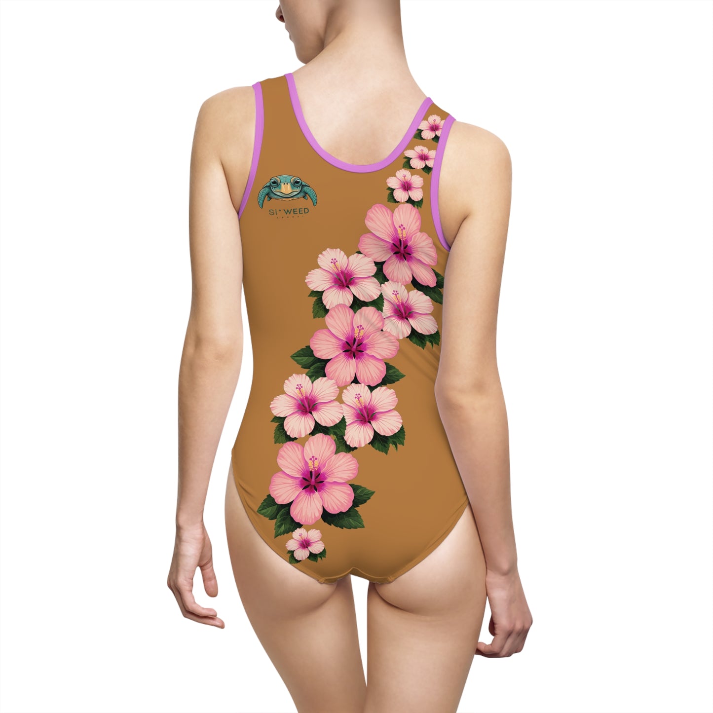 Pink Hibiscus Women's Classic One-Piece Swimsuit (AOP)