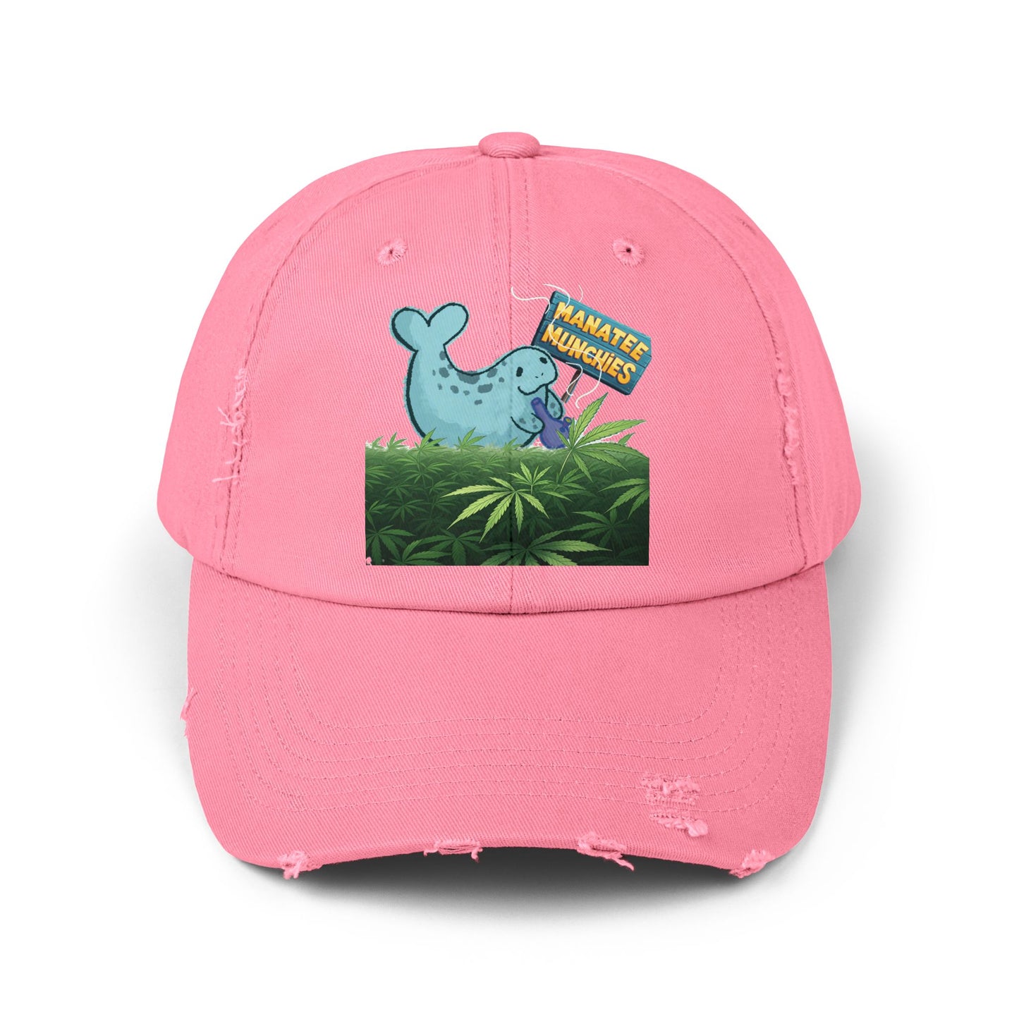 Manatee Munchies OG Edition Unisex Distressed Cap