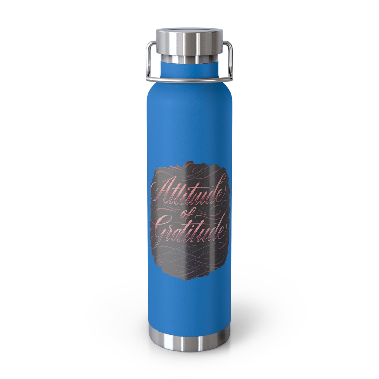 Attitude of Gratitude Copper Vacuum Insulated Bottle, 22oz