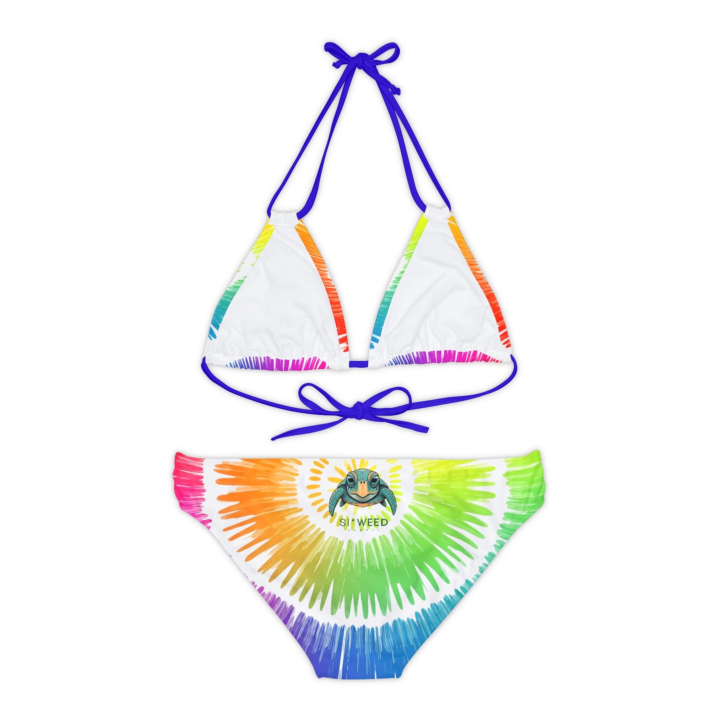 Rainbow Strappy Bikini Set (AOP)