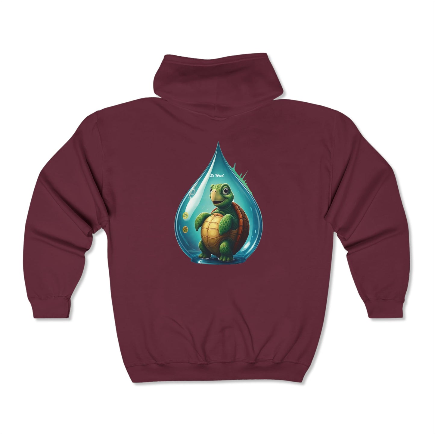 Si Weed Non 420 Edition Unisex Heavy Blend™ Full Zip Hooded Sweatshirt