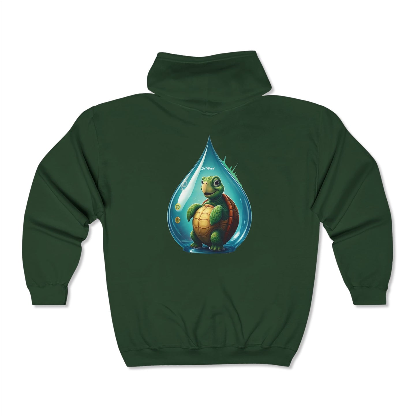 Si Weed Non 420 Edition Unisex Heavy Blend™ Full Zip Hooded Sweatshirt