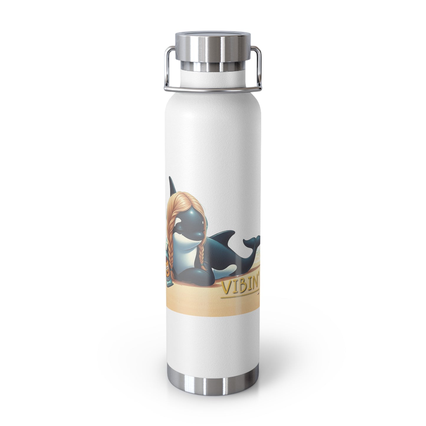 Vibin' Copper Vacuum Insulated Bottle, 22oz