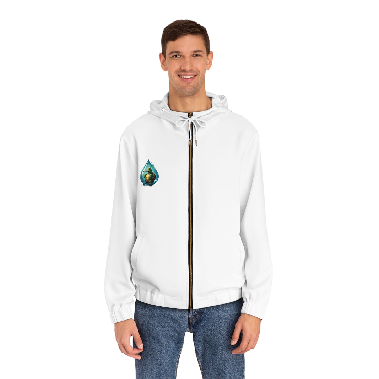 Beary Blazed Full-Zip Hoodie (AOP)